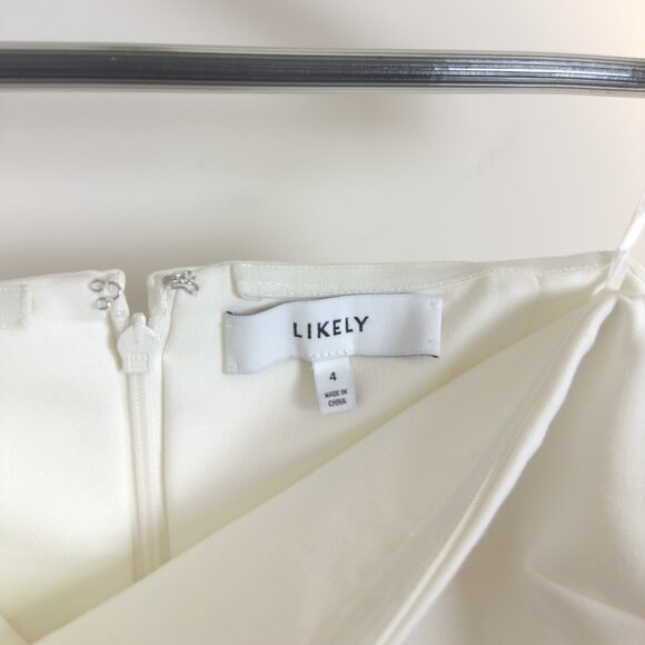 LIKELY Ilene Strapless Cocktail Dress in White Size US 4 - Picture 6 of 12